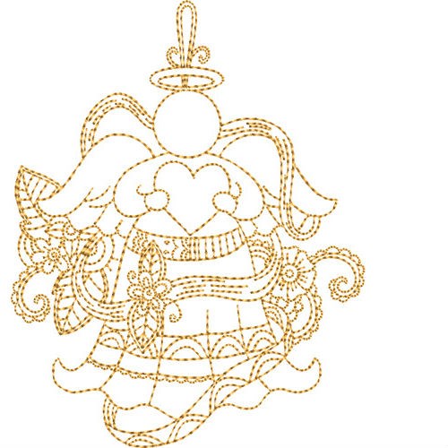 Angels Quilt Blocks Machine Embroidery Design