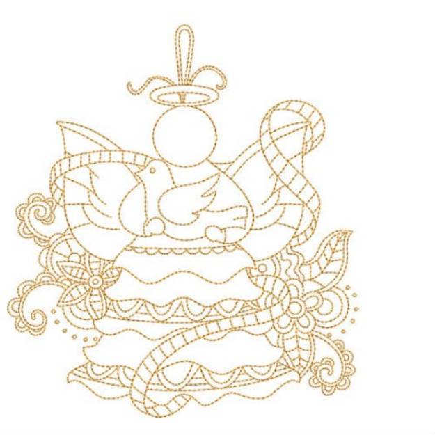 Picture of Angel & Dove Quilt Block Machine Embroidery Design