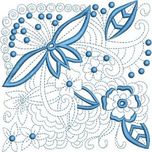 Picture of Quilt Florals Machine Embroidery Design