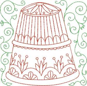 Picture of Thimble Block Machine Embroidery Design