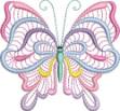 Picture of Butterfly Pastels Machine Embroidery Design