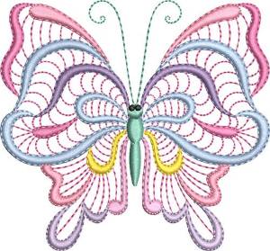 Picture of Butterfly Pastels Machine Embroidery Design