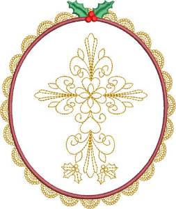 Picture of Lacey Cross Machine Embroidery Design