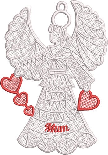 FSL Mum Angel Machine Embroidery Design