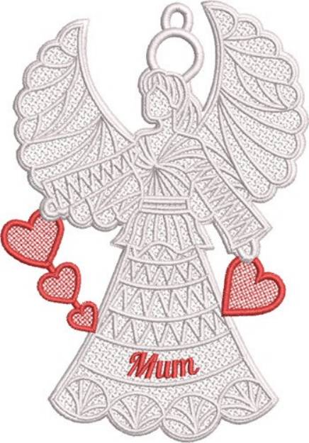 Picture of FSL Mum Angel Machine Embroidery Design