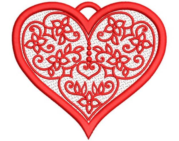Picture of FSL Heirloom Heart Machine Embroidery Design
