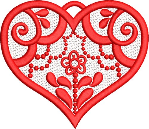 Valentine FSL Machine Embroidery Design