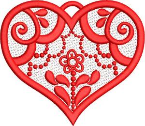 Picture of Valentine FSL Machine Embroidery Design