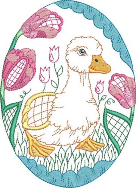Picture of Easter Duck Egg Machine Embroidery Design