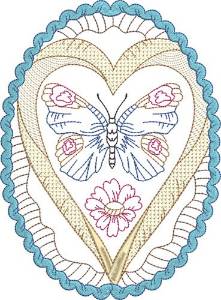 Picture of Easter Butterfly Machine Embroidery Design