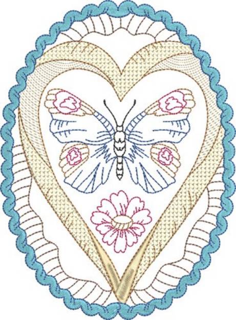 Picture of Easter Butterfly Machine Embroidery Design
