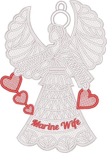 FSL Marine Wife Angel Machine Embroidery Design