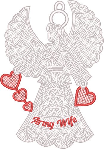 FSL Army Wife Machine Embroidery Design