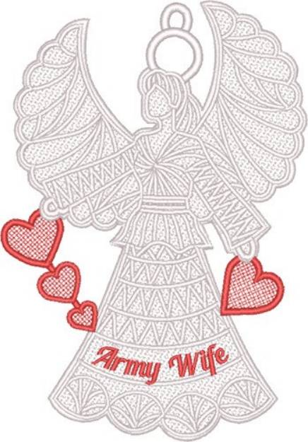 Picture of FSL Army Wife Machine Embroidery Design