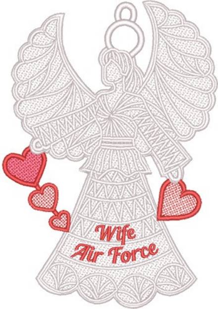 Picture of FSL AirForce Wife Machine Embroidery Design