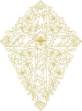 Picture of Floral Cross Outline Machine Embroidery Design