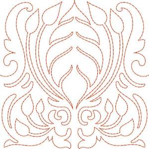 Picture of Redwork Quilt Machine Embroidery Design