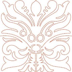 Picture of Quilt Redwork Machine Embroidery Design