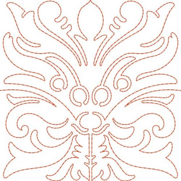 Picture of Quilt Redwork Machine Embroidery Design