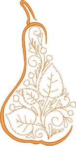 Picture of Gourd Of Fall Machine Embroidery Design