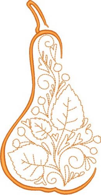 Picture of Gourd Of Fall Machine Embroidery Design