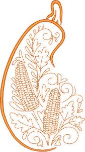Picture of Corn & Gourd Machine Embroidery Design