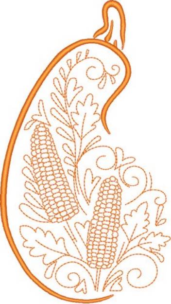 Picture of Corn & Gourd Machine Embroidery Design