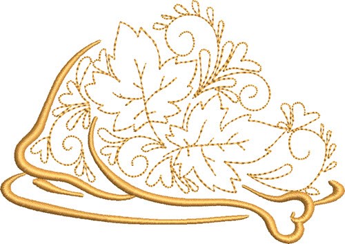 Decorative Thanksgiving Turkey Machine Embroidery Design