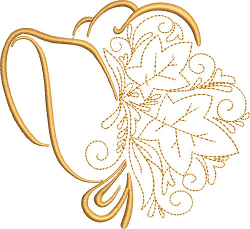 Thanksgiving Decorative Bonnet Machine Embroidery Design