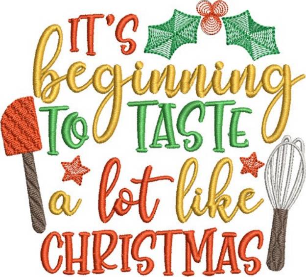 Picture of Christmas Taste Machine Embroidery Design