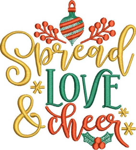 Picture of Spread Love & Cheer Machine Embroidery Design