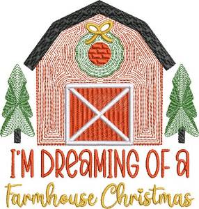 Picture of Farmhouse Christmas Machine Embroidery Design