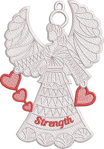FSL Strength Angel Machine Embroidery Design