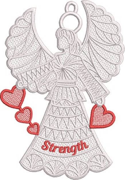 Picture of FSL Strength Angel Machine Embroidery Design