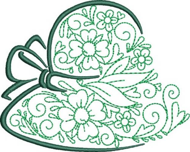Picture of Garden Hat Machine Embroidery Design