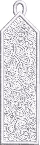 FSL Butterfly Bookmark #4 Machine Embroidery Design