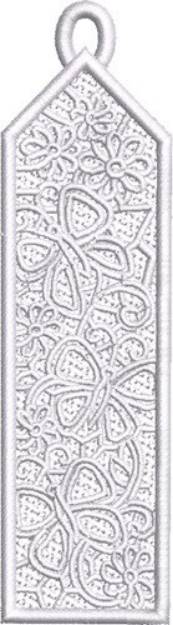 Picture of FSL Butterfly Bookmark #4 Machine Embroidery Design