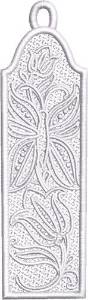 Picture of FSL Butterfly Bookmark #8 Machine Embroidery Design