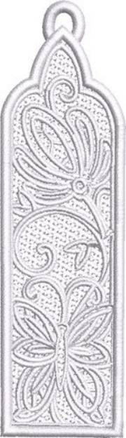 Picture of FSL Butterfly Bookmark #3 Machine Embroidery Design