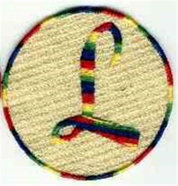 Picture of FSL Monogram L Machine Embroidery Design