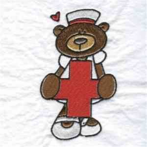 Picture of Nurse Bear Machine Embroidery Design