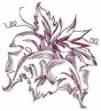 Picture of Redwork Leaves Machine Embroidery Design