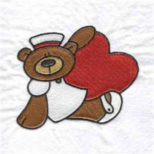 Nursing Bear Machine Embroidery Design