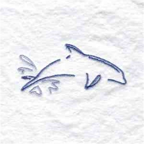 Dolphin Jump Machine Embroidery Design