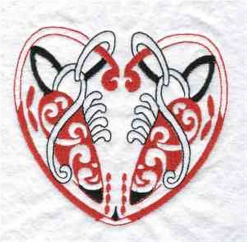Knot Valentine Machine Embroidery Design