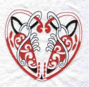 Picture of Knot Valentine Machine Embroidery Design