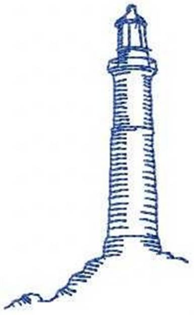 Picture of RW Tall Lighthouse Machine Embroidery Design