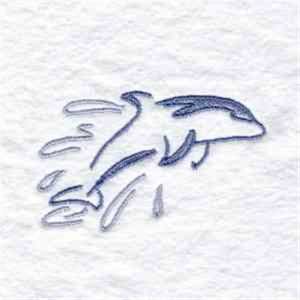 Picture of RW Dolphin Machine Embroidery Design