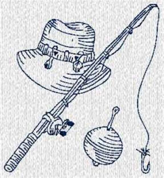 Picture of RW Fishing Gear Machine Embroidery Design