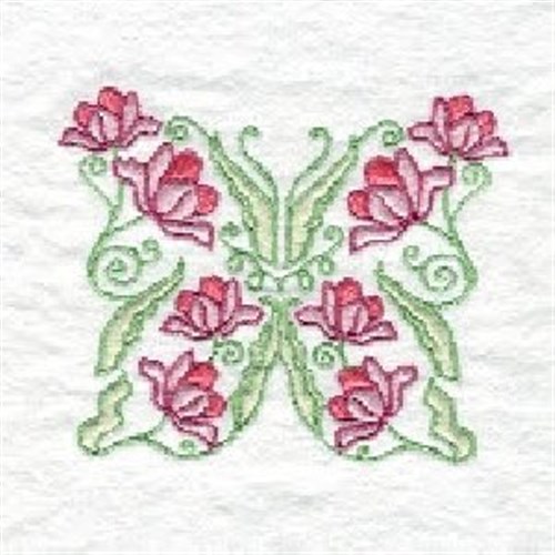 Swirl Butterfly Machine Embroidery Design